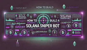 DALL·E 2024 11 21 09.37.18 A horizontal rectangular banner design with a sleek and modern style. The banner should prominently feature the text How to Build a Solana Sniper Bot